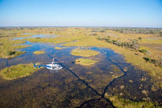 Helikopterflug Okavango Delta